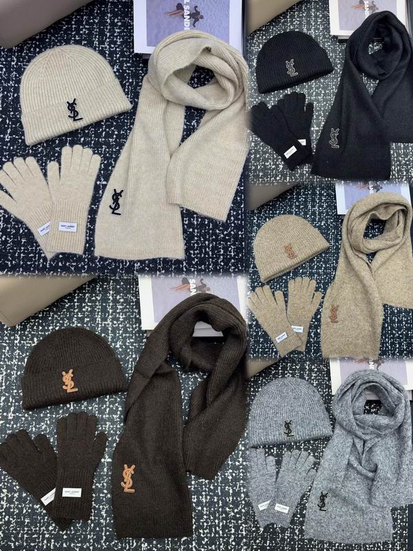 YSL scarf hat gloves 112501